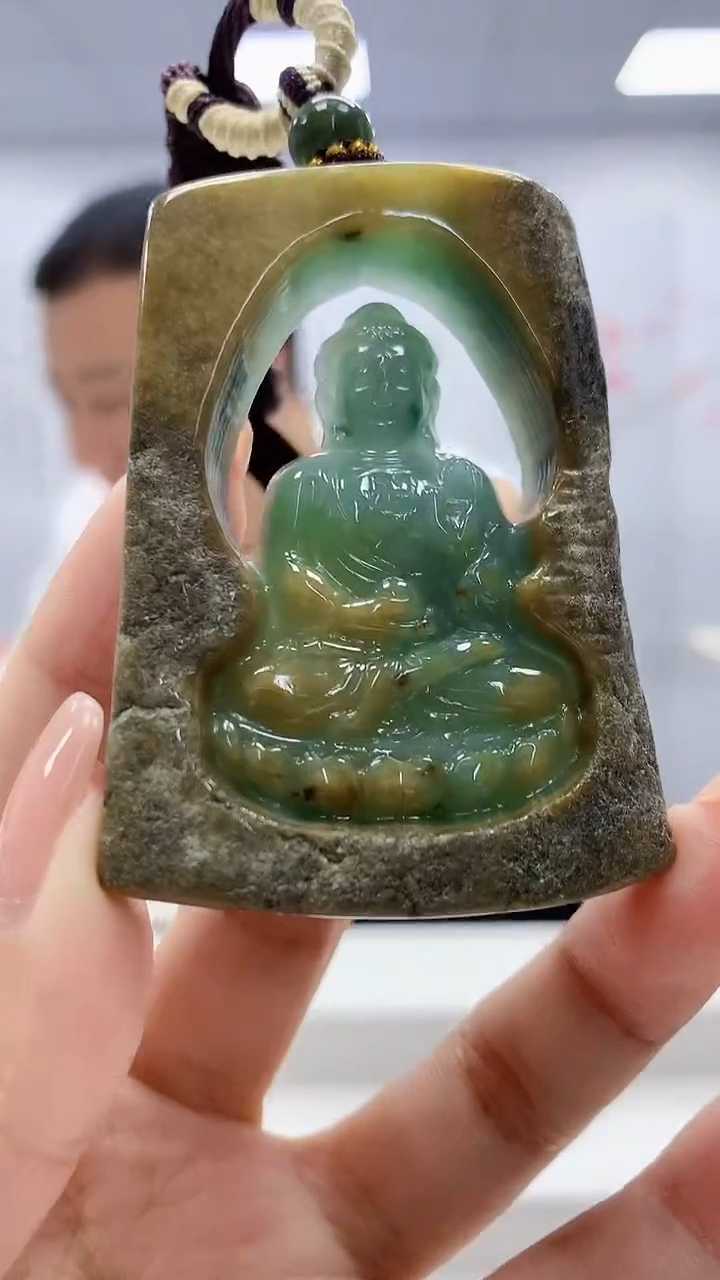 定制翡翠未镶嵌4898xx-毛货挂件229