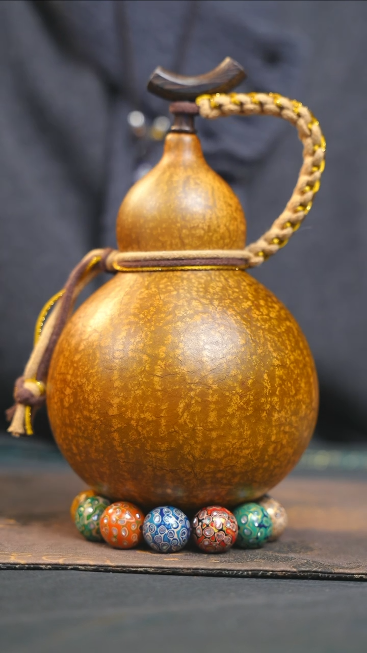 【闪购商品】YS288大漆酒葫芦不包手串及旋转底座