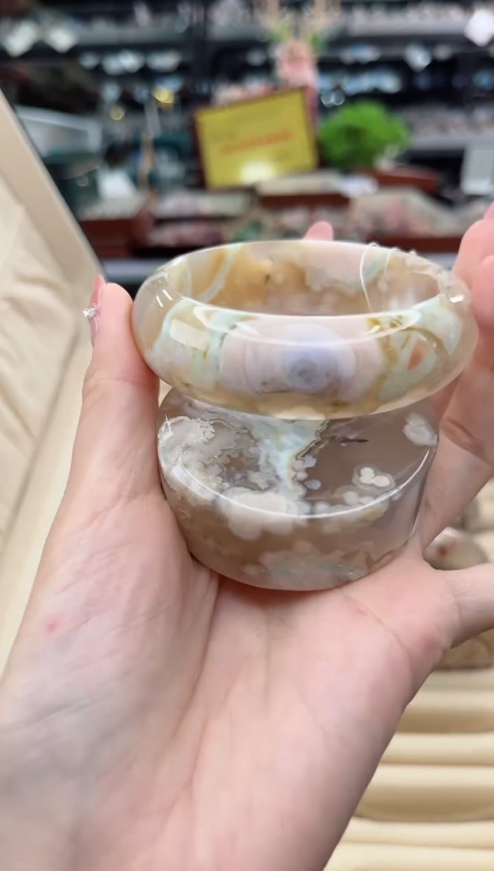 【闪购商品】石英质玉手镯未镶嵌57圈口（赠品镯心）3918085