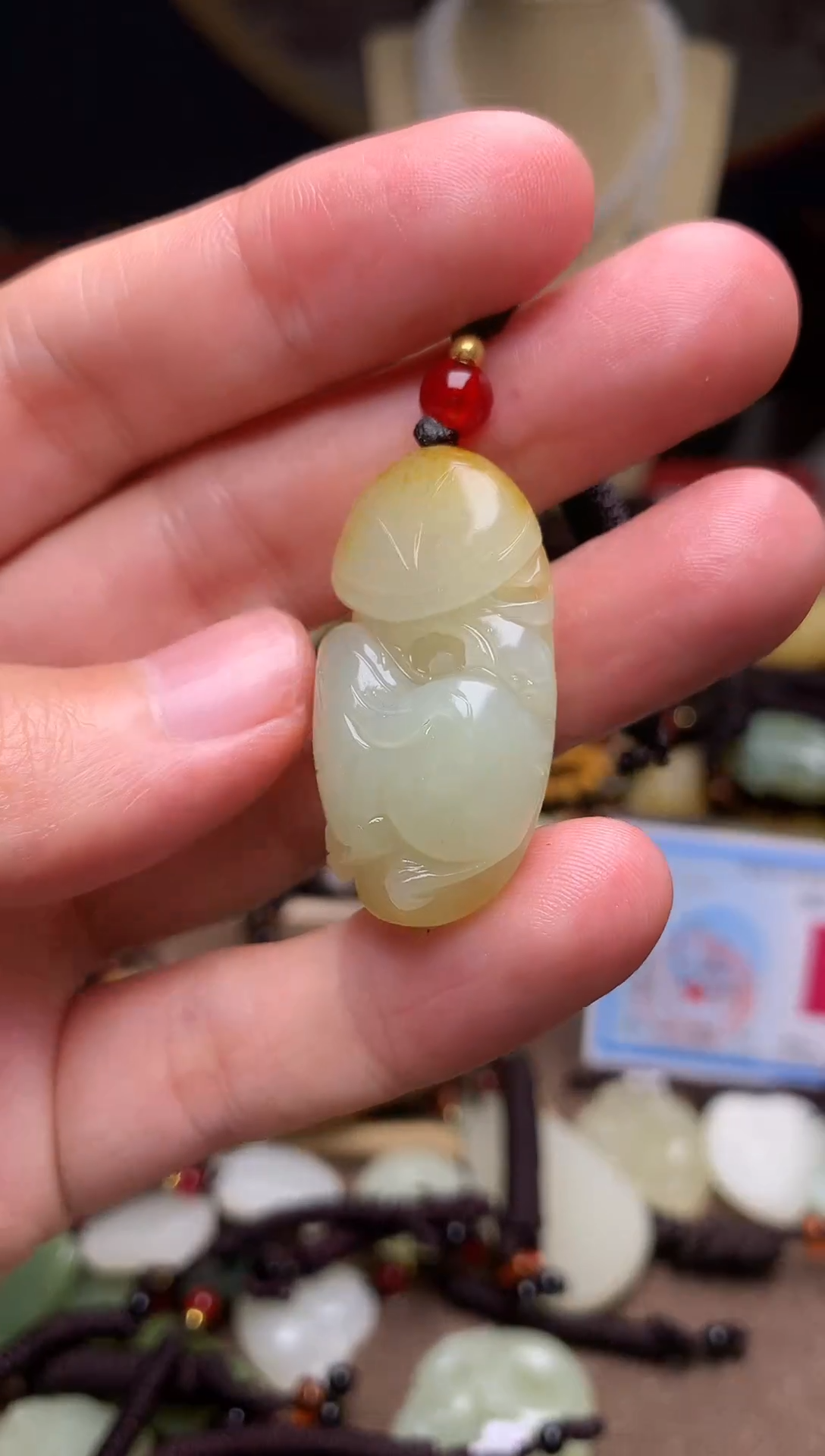 颈饰未镶嵌和田玉新疆料青海料清水和田玉吊坠