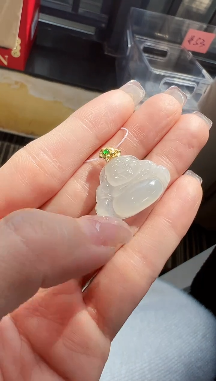 【闪购商品】翡翠颈饰18K金镶嵌DFZ0209-34