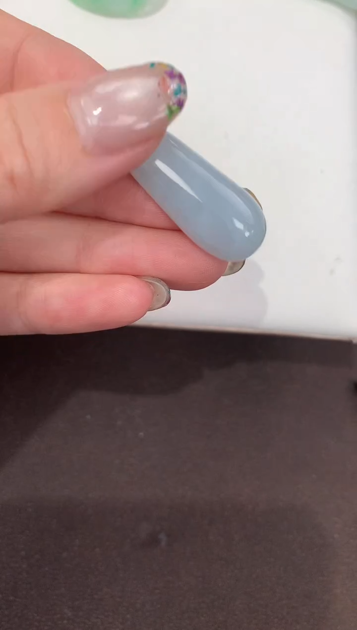 颈饰18K金镶嵌翡翠天然缅甸A货翡翠