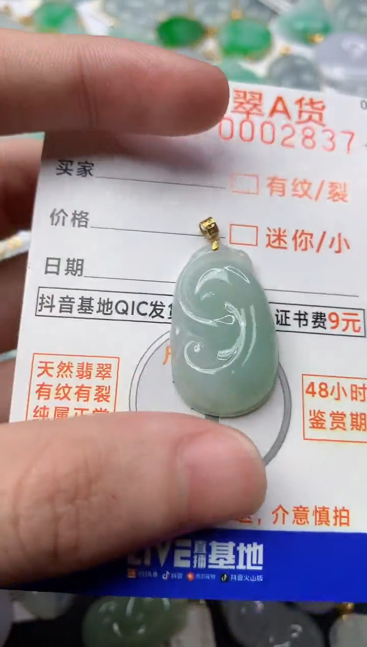 【闪购商品】翡翠颈饰18K金镶嵌5...........