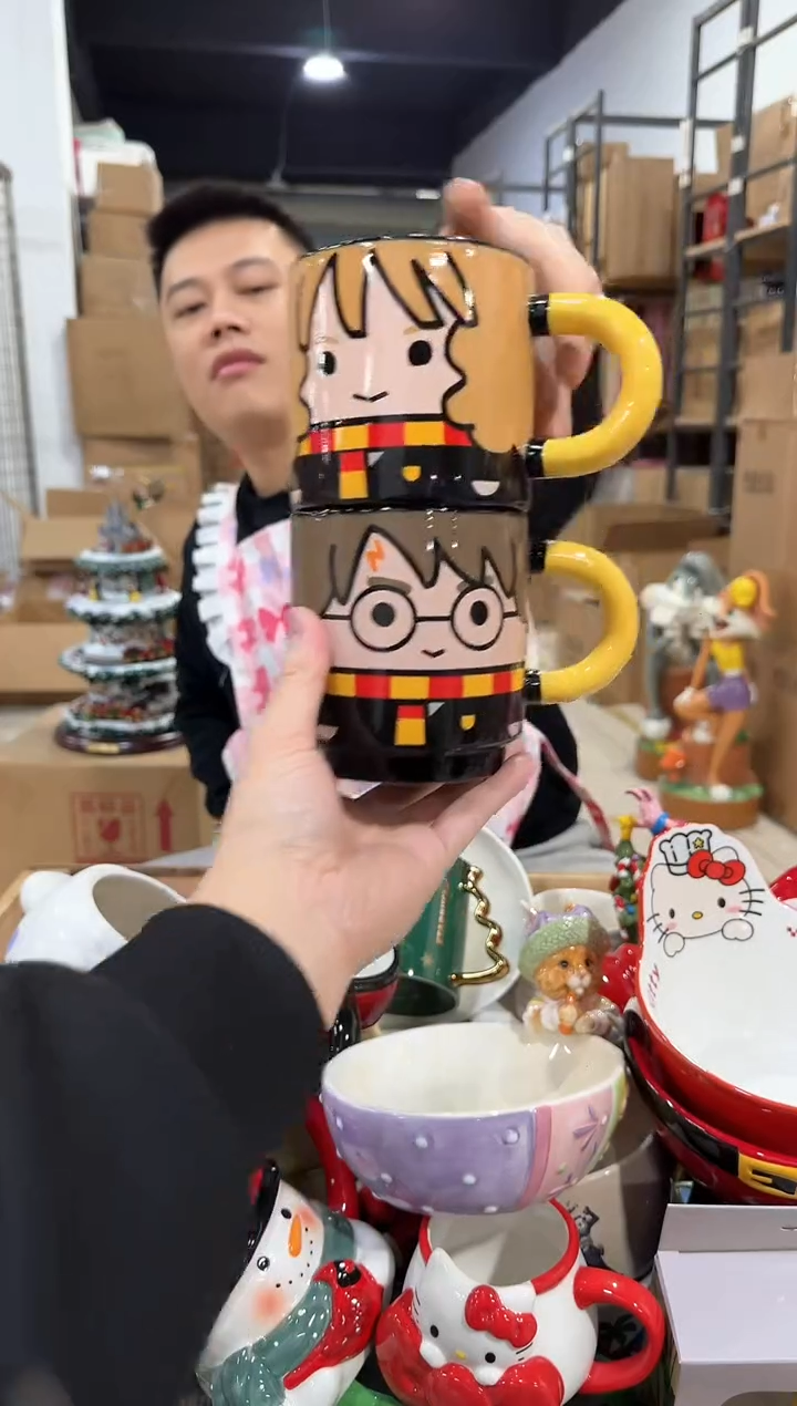 瓷片哈利波特情侣叠叠对杯