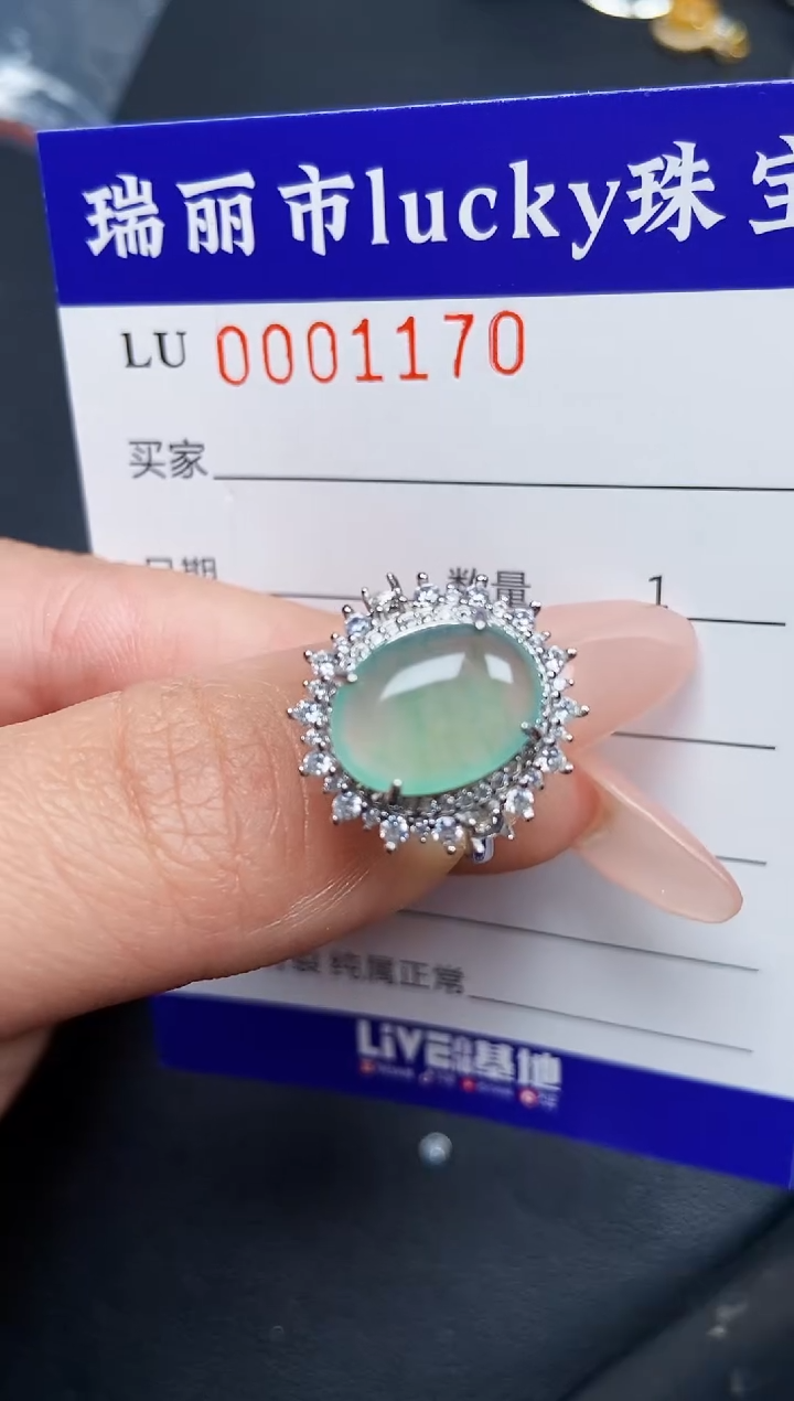 【闪购商品】翡翠颈饰银S925镶嵌1170