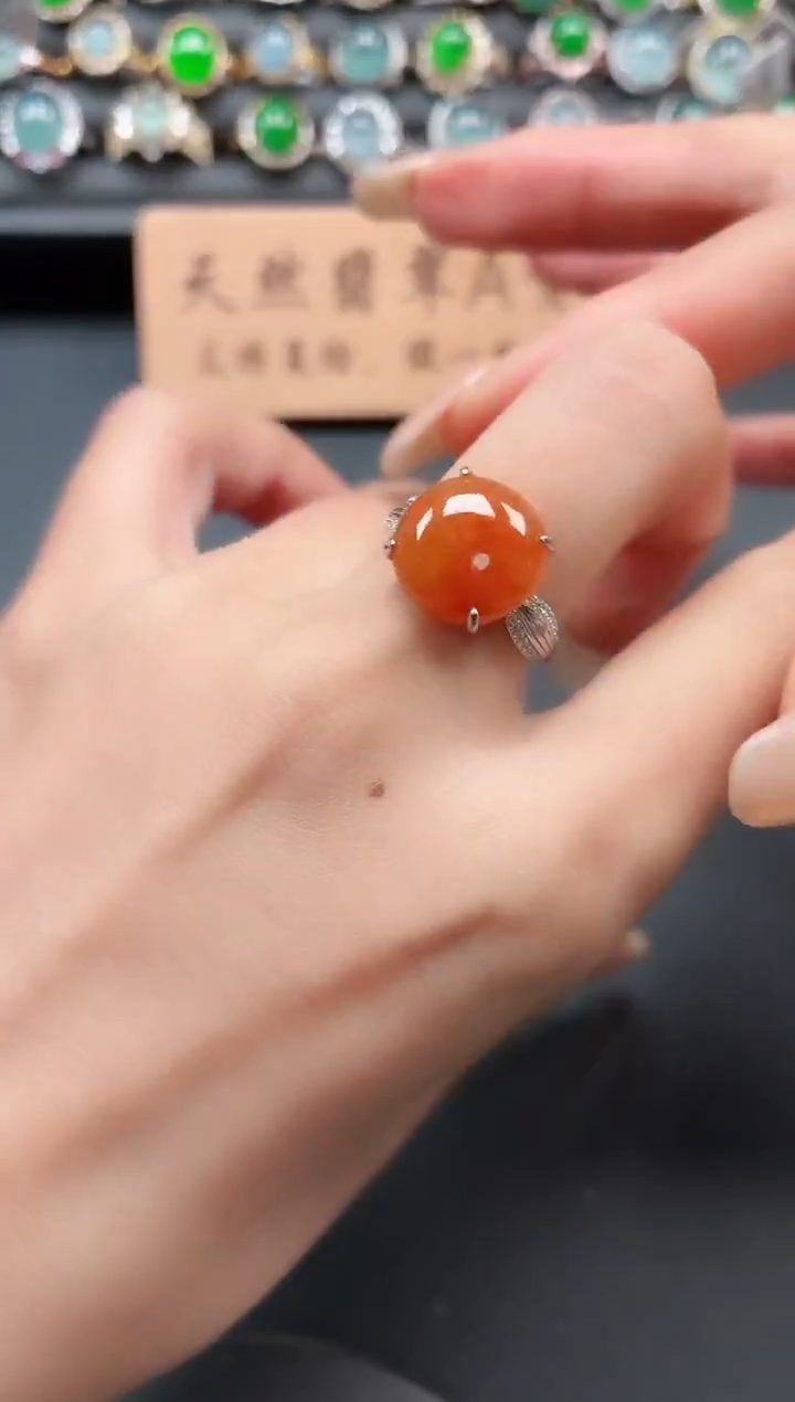 银S925镶嵌戒指翡翠1111