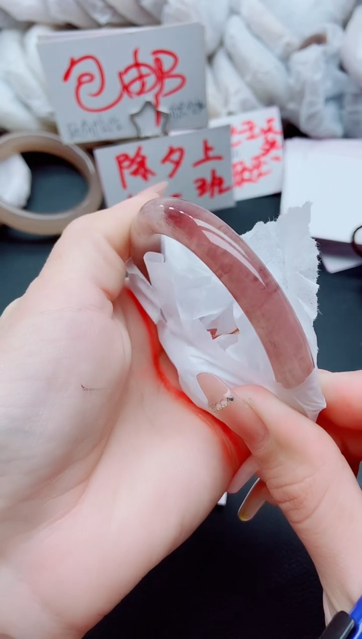 【闪购商品】石英质玉手镯未镶嵌J349-59-60