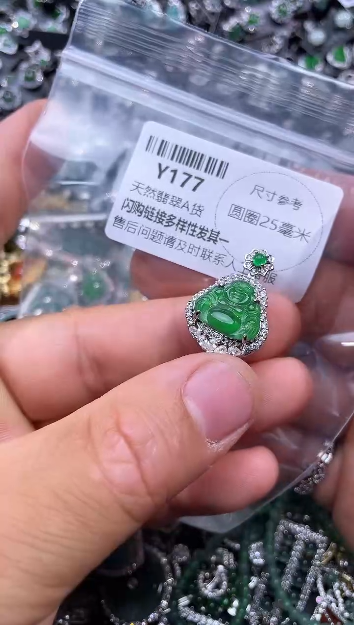 【闪购商品】翡翠颈饰未镶嵌Y177吊坠