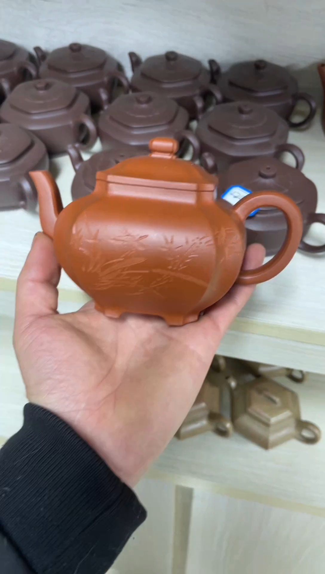 茶壶紫砂四方抽角