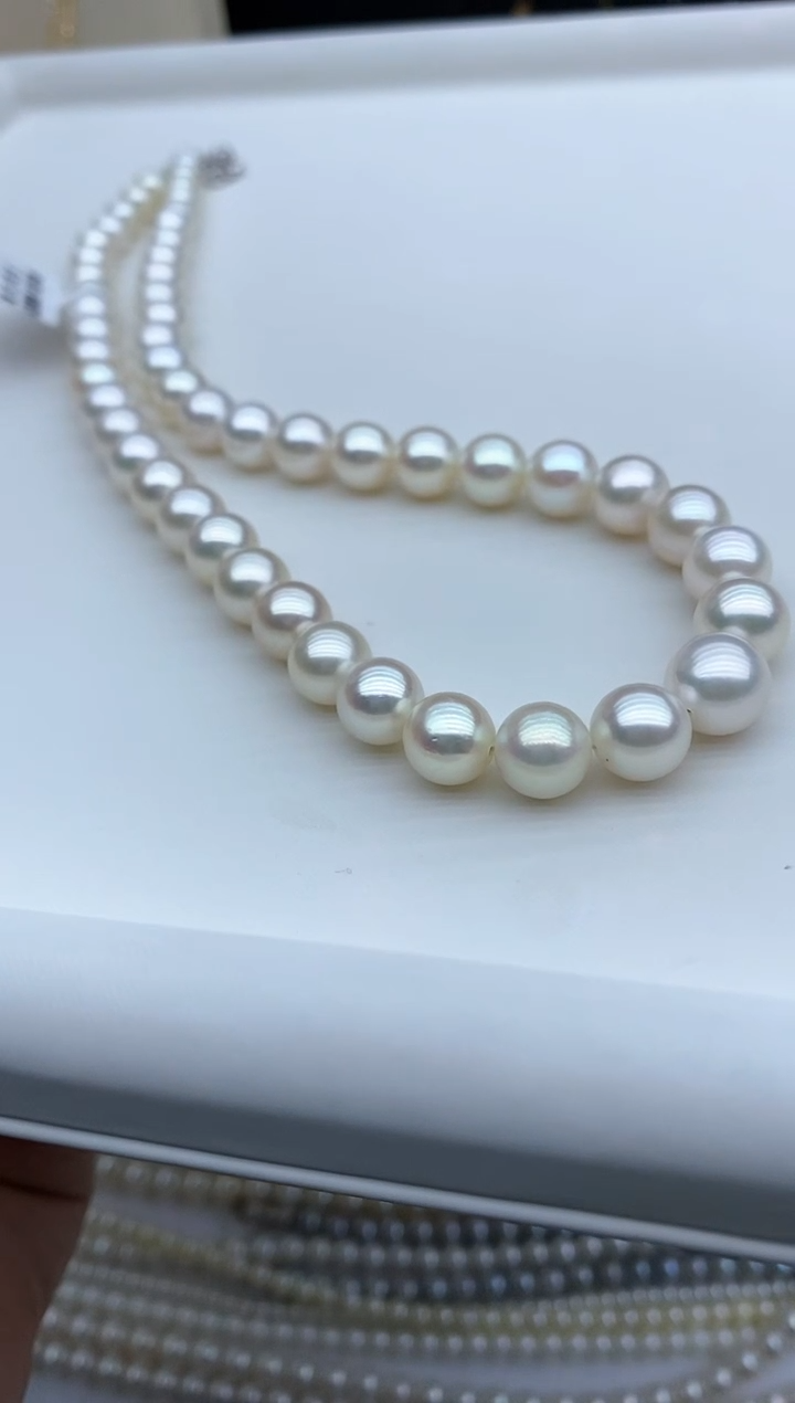 【闪购商品】海水珍珠颈饰银S925镶嵌6.5-9.5mm