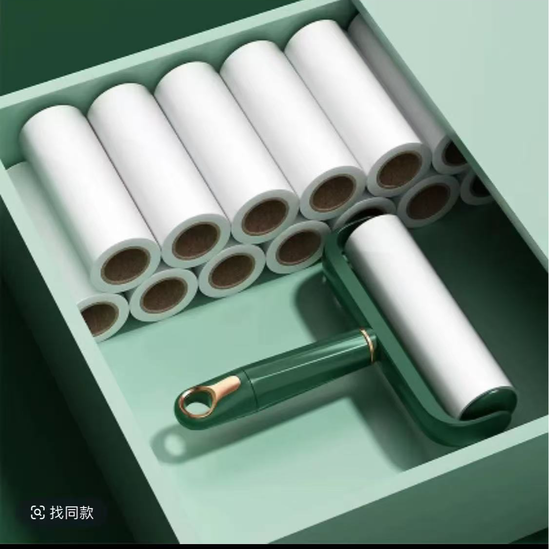 粘毛滚除毛双面款去污壁挂式便携式刷毛器家用便携款