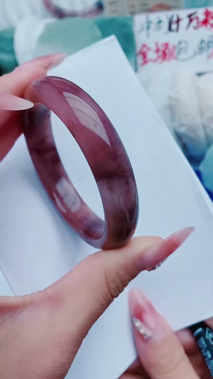 【闪购商品】石英质玉手镯未镶嵌C174-55-57