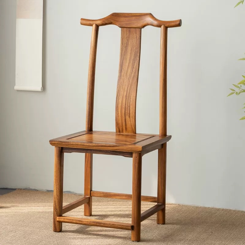 实木椅子靠背椅胡桃木圈椅官帽主人太师椅大板配套椅子家用新中式