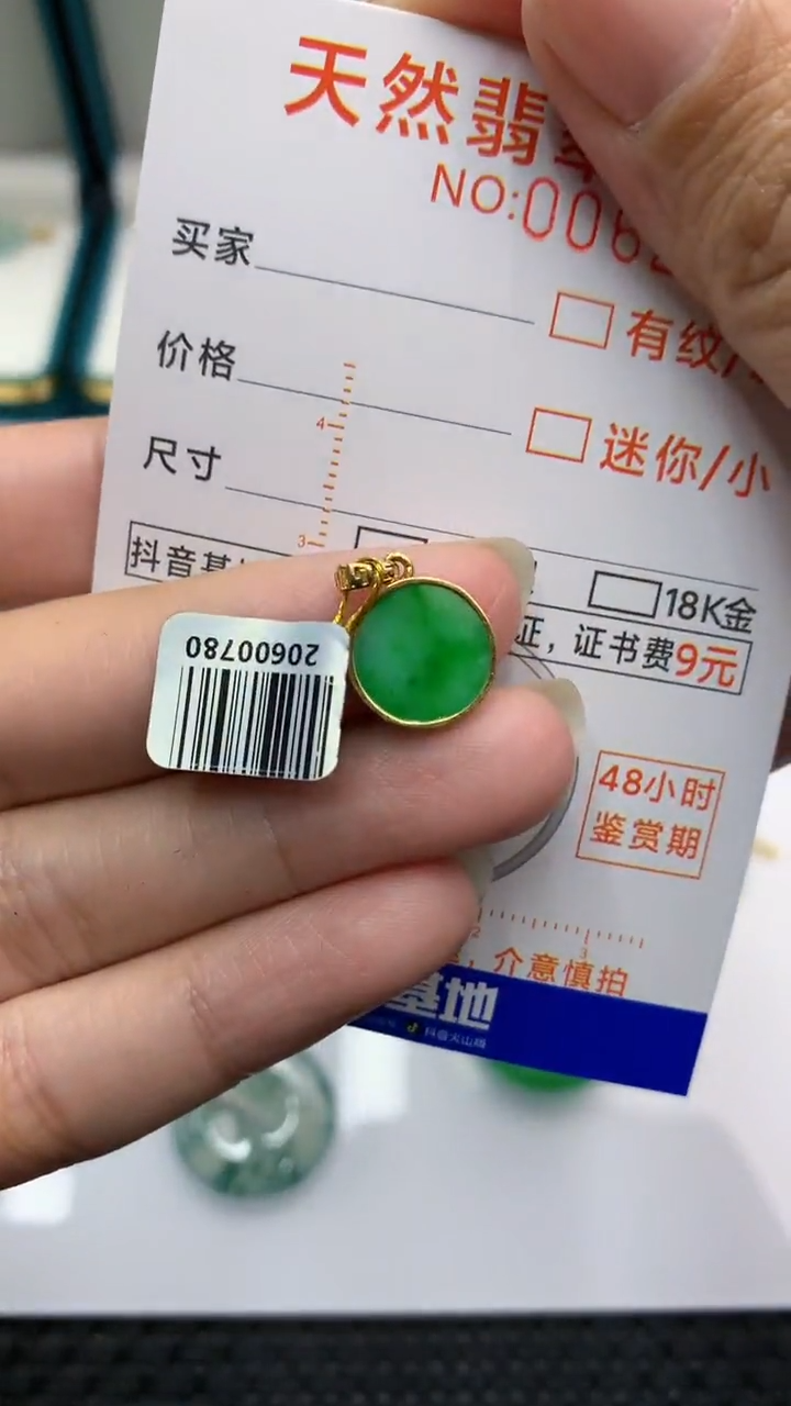 【闪购商品】翡翠颈饰18K金镶嵌            8