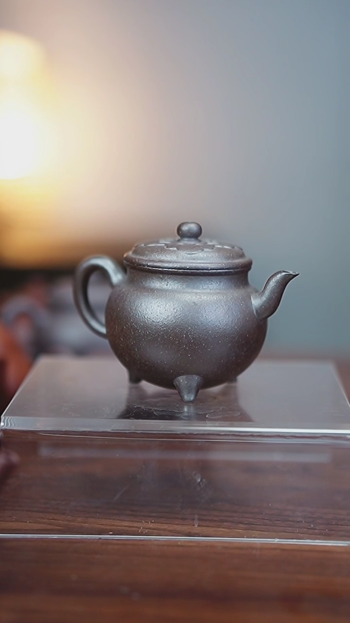 【闪购商品】紫砂茶壶柴烧版本大彬如意