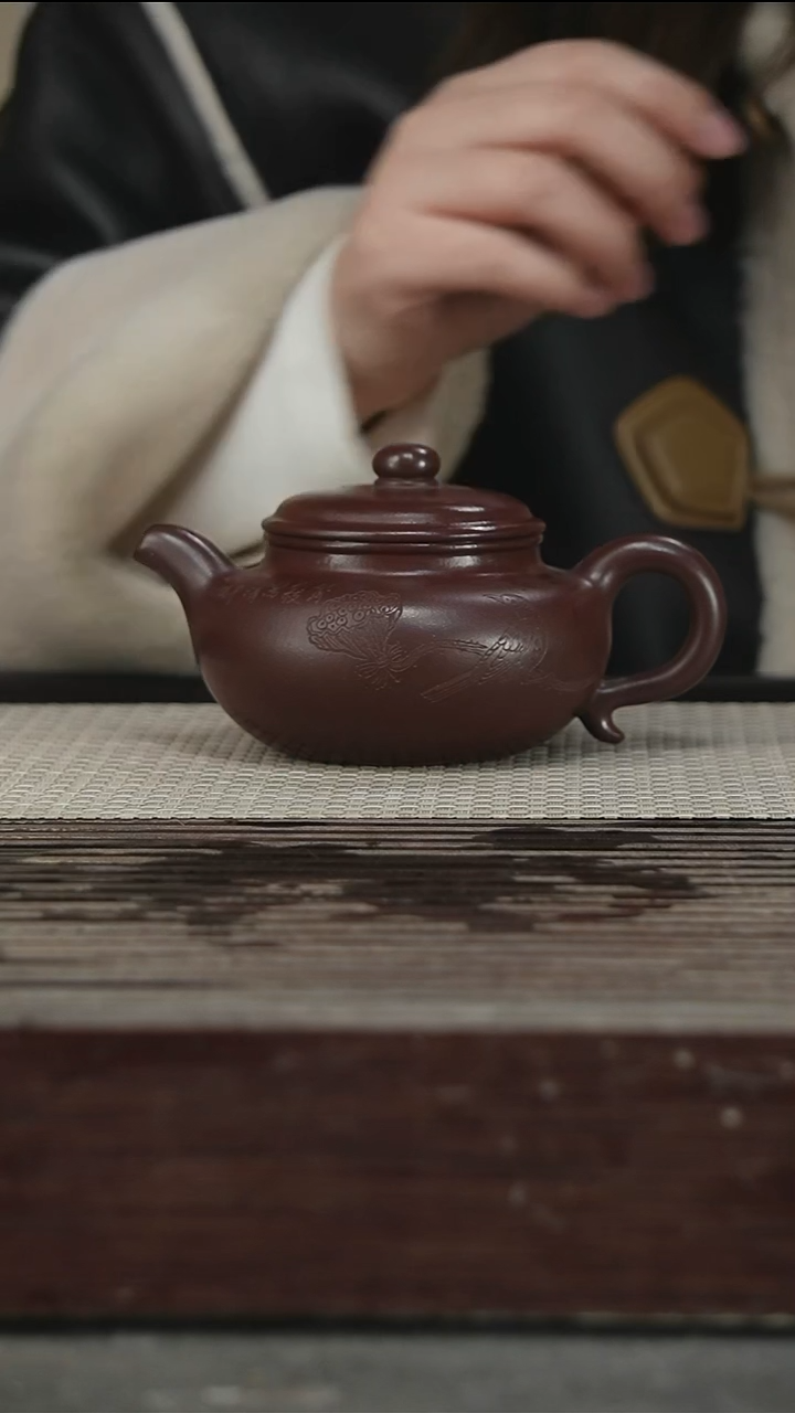 茶壶紫砂75号冯圆秀，300CC