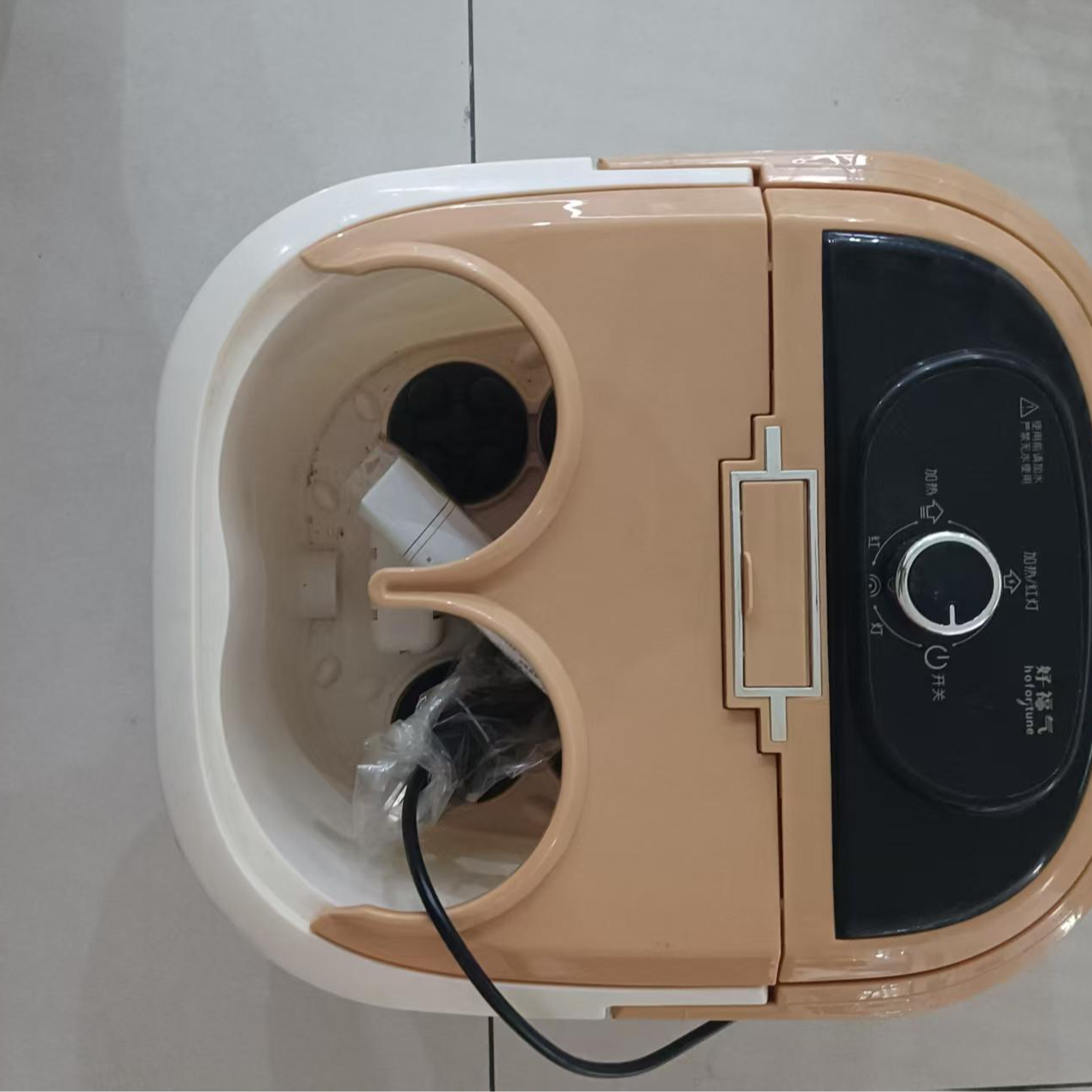 泡脚桶带按摩滑轮