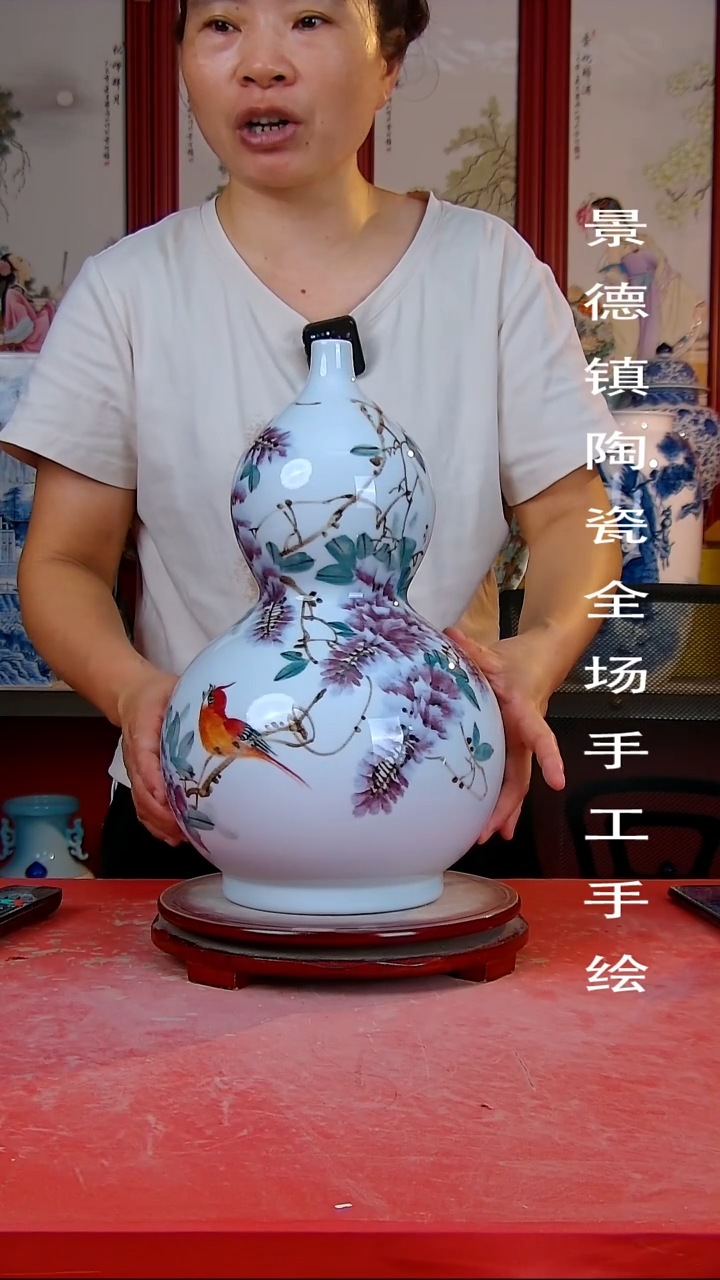 摆件景德镇陶瓷 全场手工手绘