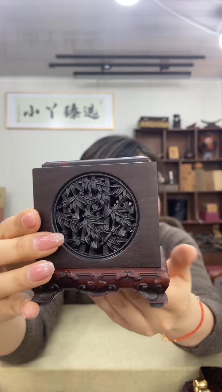 乌木类619交趾黄檀梅兰竹菊香炉木木