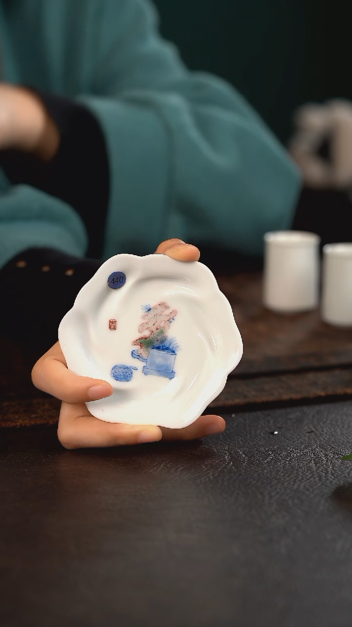 【闪购商品】杯440号聚澜堂福寿清供花朵杯垫