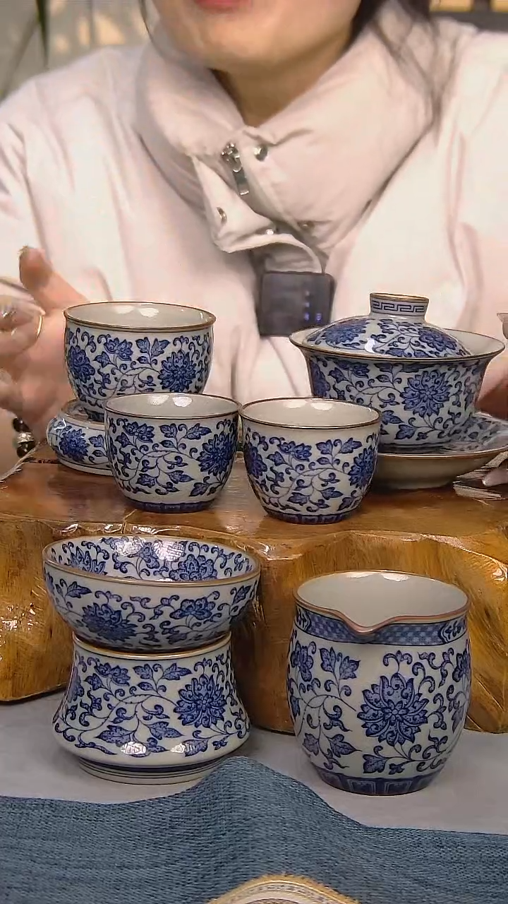 【闪购商品】6件套陶瓷茶具家用简装系列  