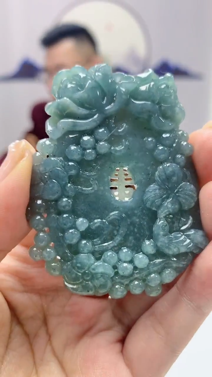 【闪购商品】定制翡翠未镶嵌5152ms-毛货92花鸟