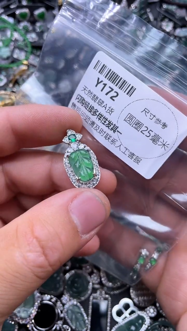 【闪购商品】翡翠颈饰未镶嵌Y172吊坠