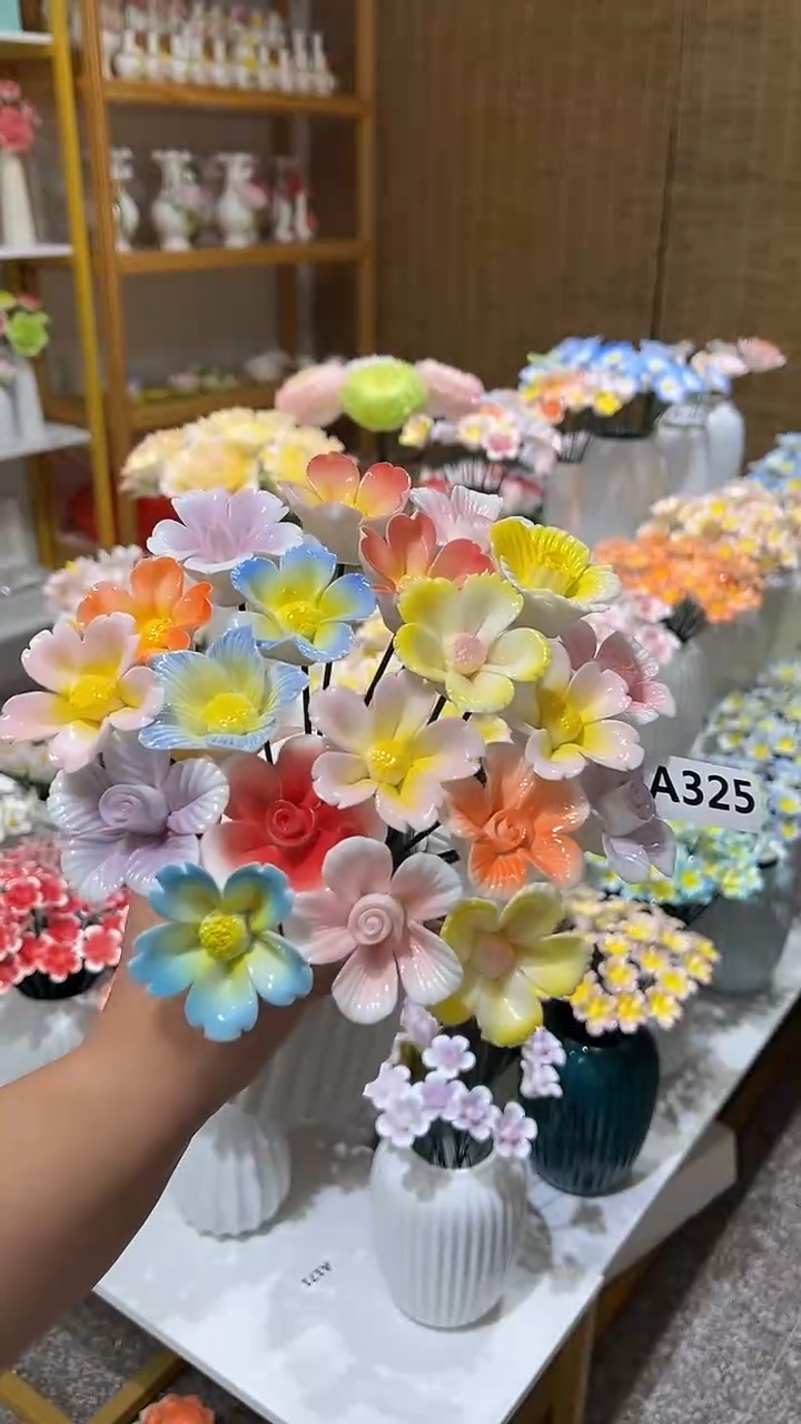陶瓷花颜*? 手捏花-A325小花20朵
