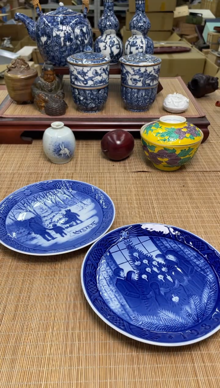 103号哥本哈根盘子两只中古物品谨慎参拍直播链接