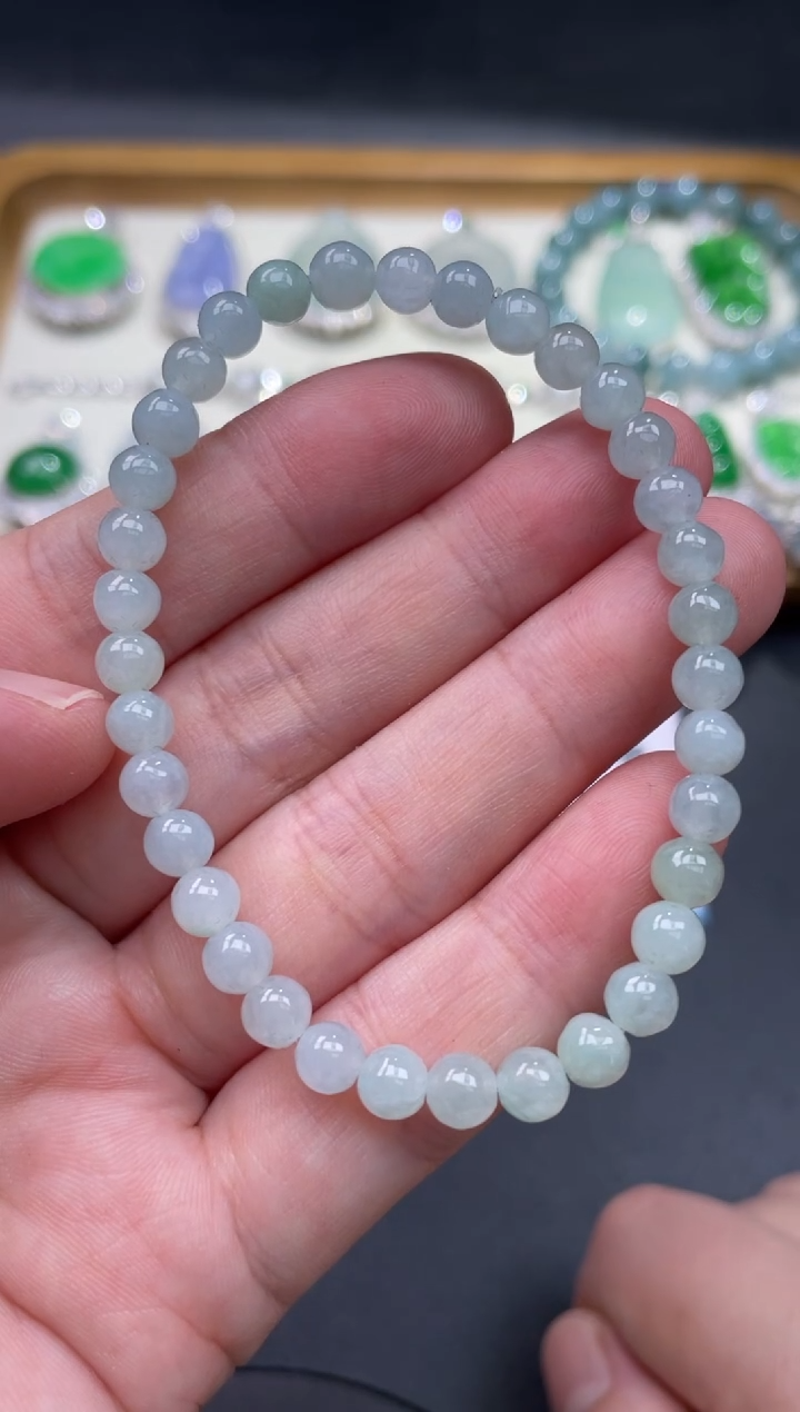 【闪购商品】翡翠手链未镶嵌47.......