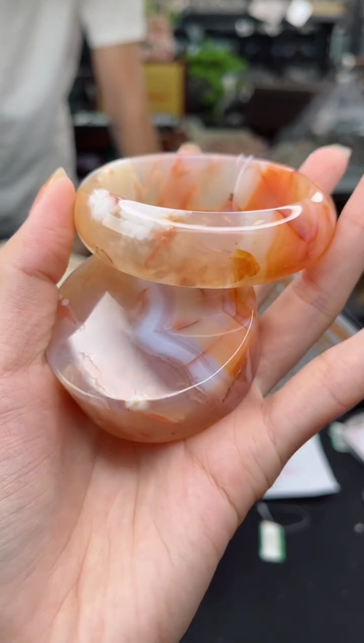 【闪购商品】石英质玉手镯未镶嵌56圈口（赠品镯心）6680851