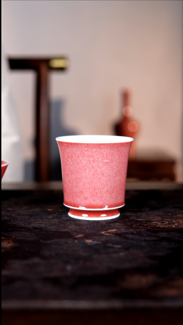 壶白泥豇豆红陶瓷