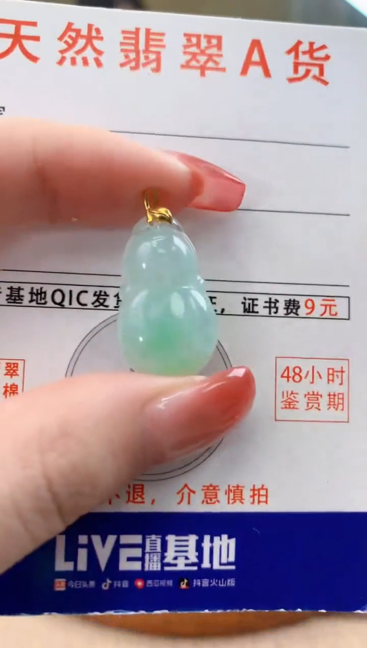 颈饰未镶嵌翡翠天然A货翡翠挂件