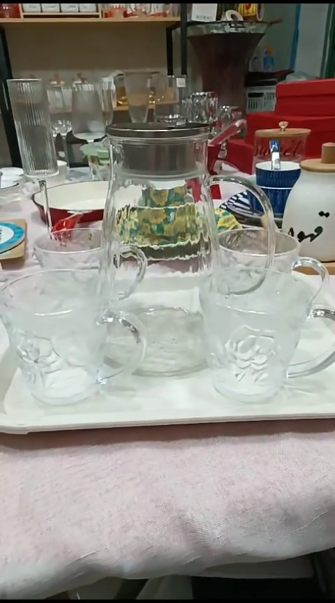 瓷玻璃一壶四杯套装