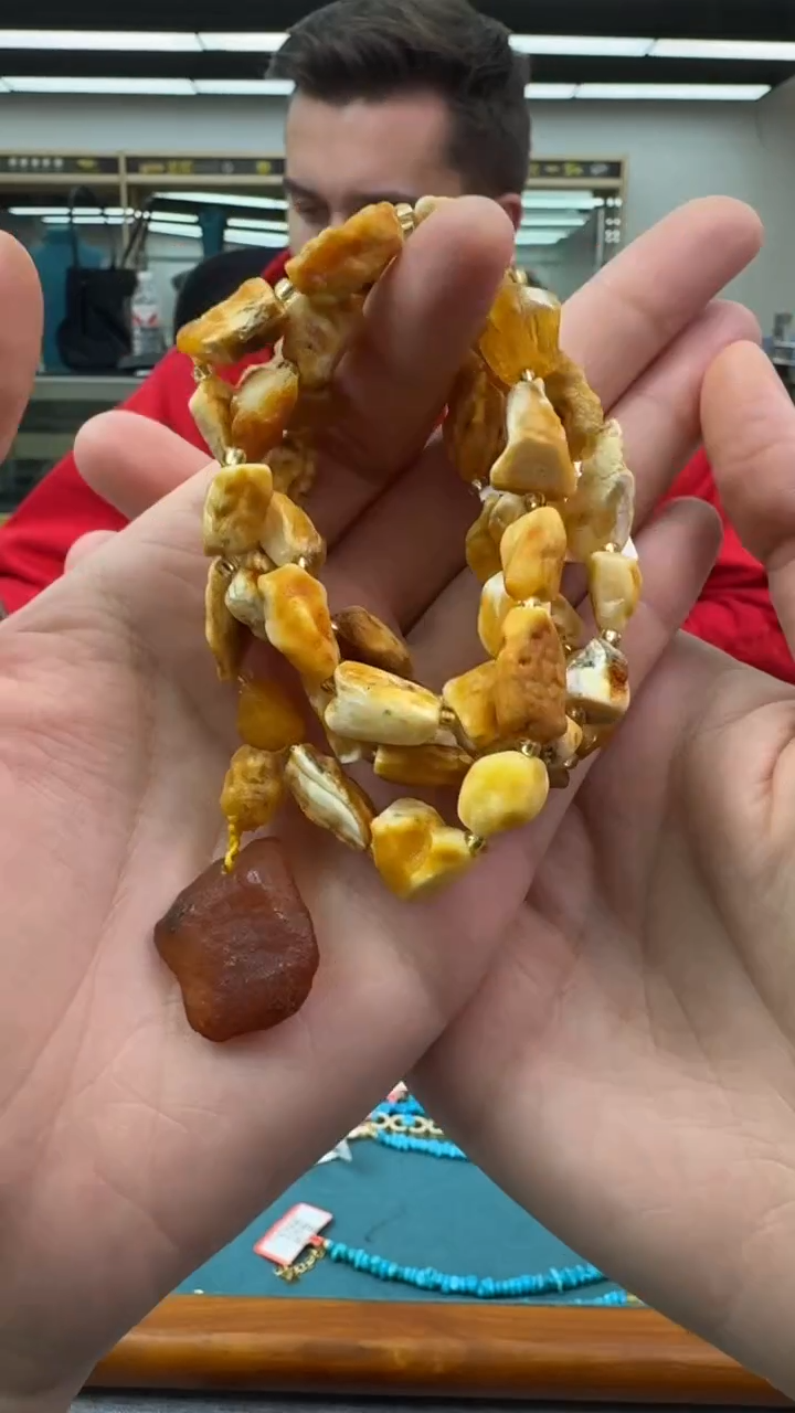 【闪购商品】琥珀颈饰未镶嵌558秒拍号