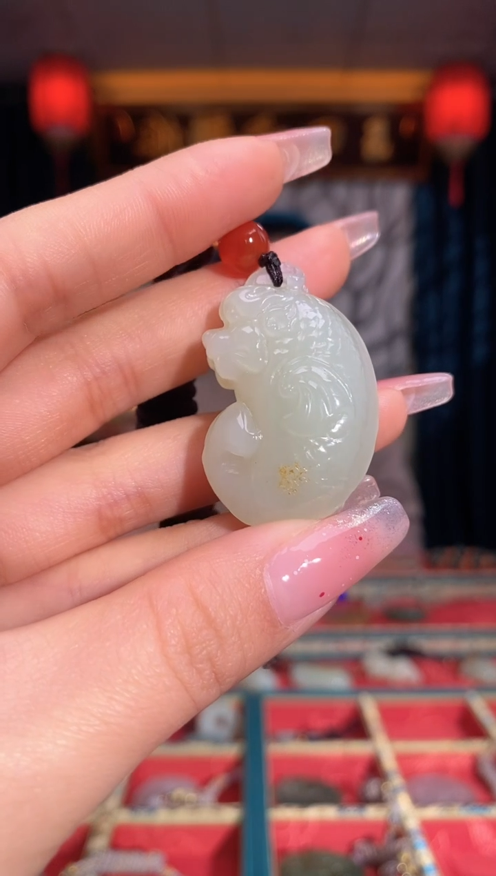 【闪购商品】和田玉颈饰未镶嵌鱼化龙