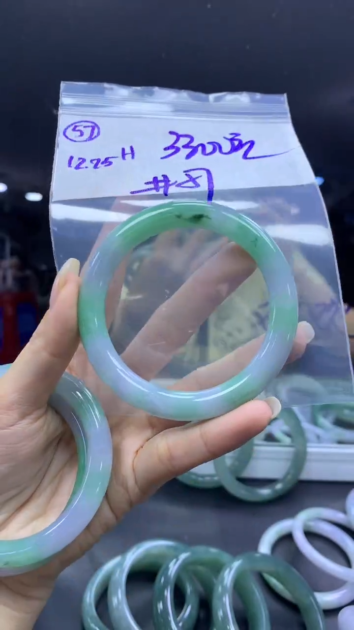 未镶嵌定制翡翠57手镯57+3300元+拍一发一