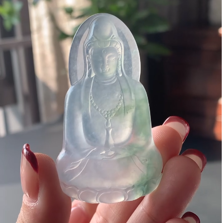 缅甸天然定制翡翠吊坠挂件