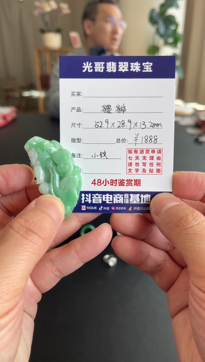 未镶嵌摆件翡翠光哥特推翡翠貔貅