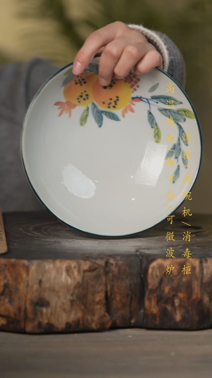 【闪购商品】瓷片景德镇高温釉下彩可微波烤箱洗碗机