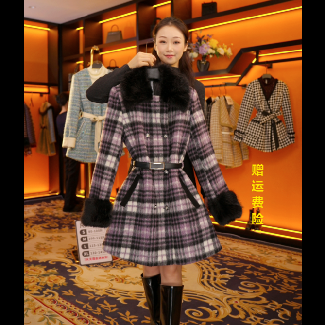 【YX】秋冬轻奢气质小香风时尚设计师羽绒服 Y877