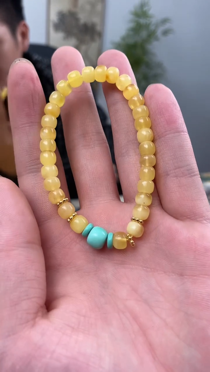 【闪购商品】琥珀裸石未镶嵌天然琥珀蜜蜡手链多样性选一