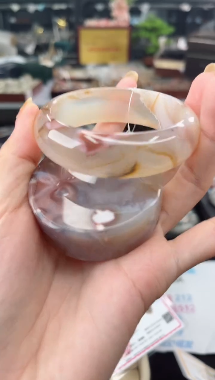 【闪购商品】石英质玉手镯未镶嵌54圈口（赠品镯心）3567133