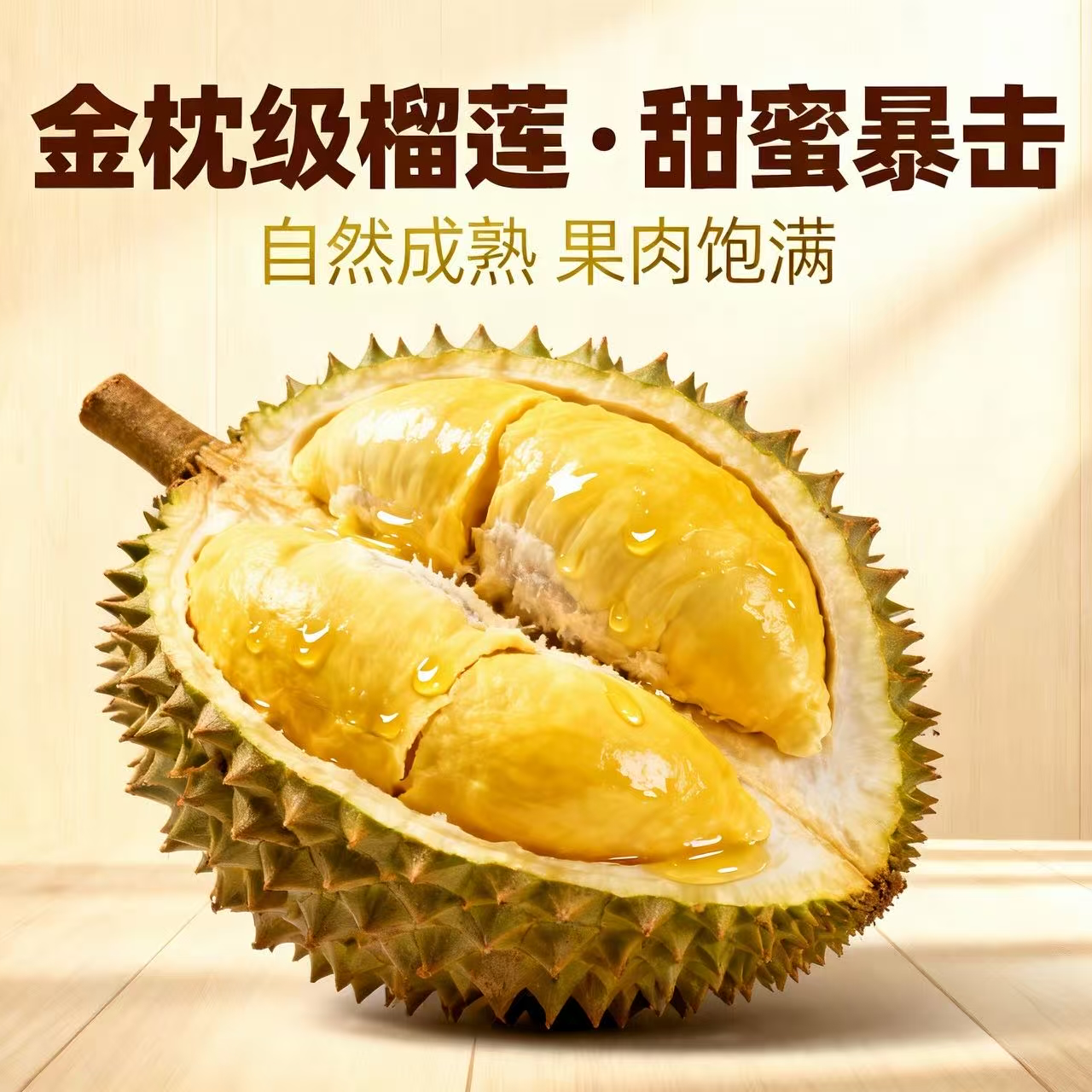 越南干尧榴莲新鲜果核大一果一重干尧越南