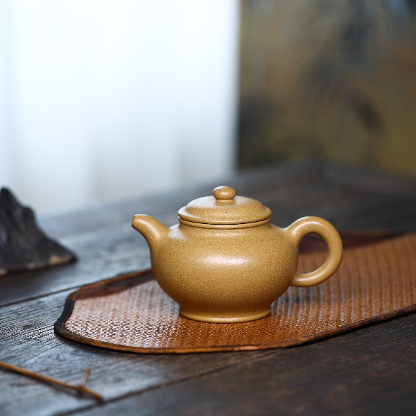 LZY黄金段[小掇只260CC]宜兴原矿手工紫砂壶