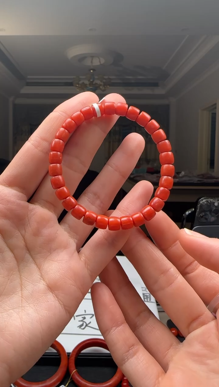 【闪购商品】南红玛瑙7mm阿东寨手串直切未镶嵌多样性发一件