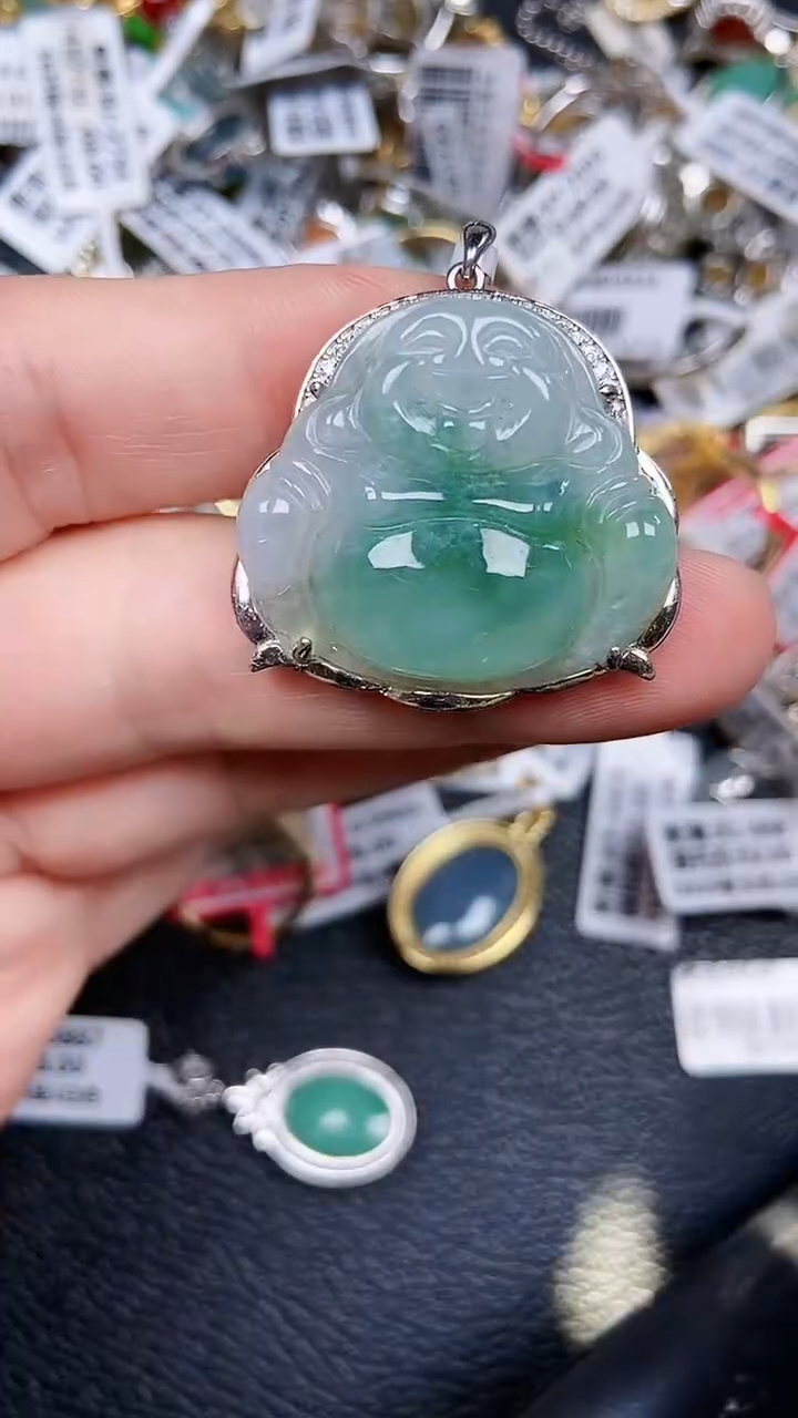 颈饰银S925镶嵌翡翠1866