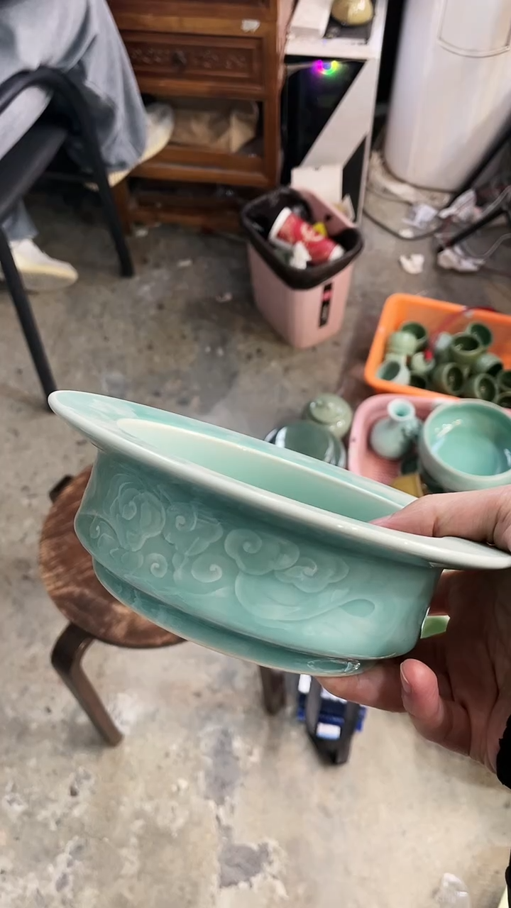 【闪购商品】纯手工 特价 微瑕 慧仙青瓷