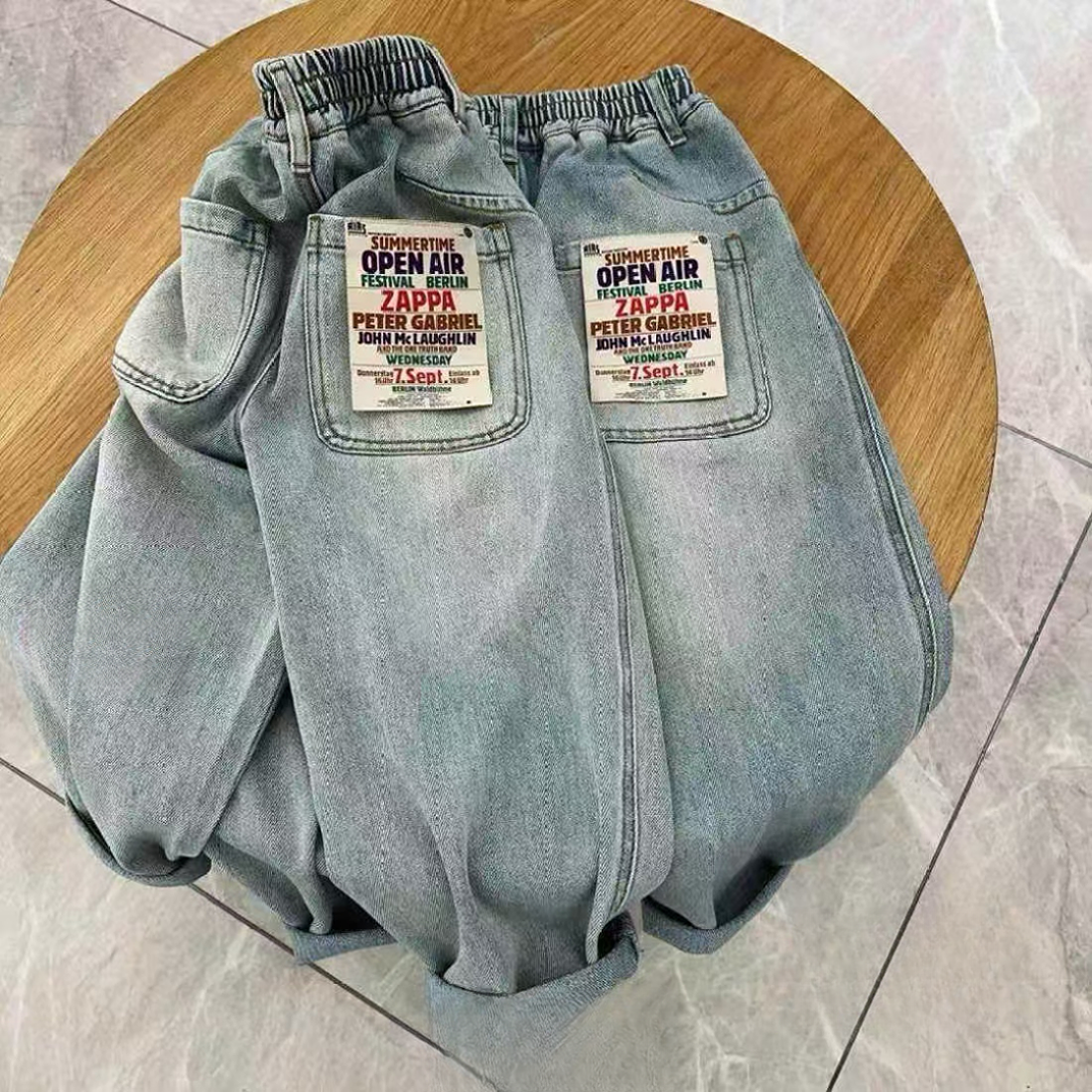 女童牛仔裤2025春秋装新款儿童春季外穿百搭长裤女孩洋气春装裤子