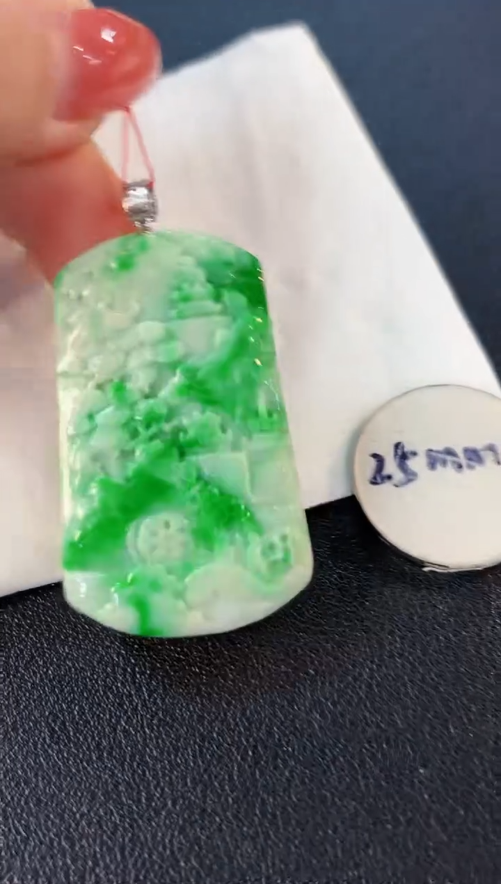 【闪购商品】翡翠颈饰18K金镶嵌缅料A货/支持复检/一件